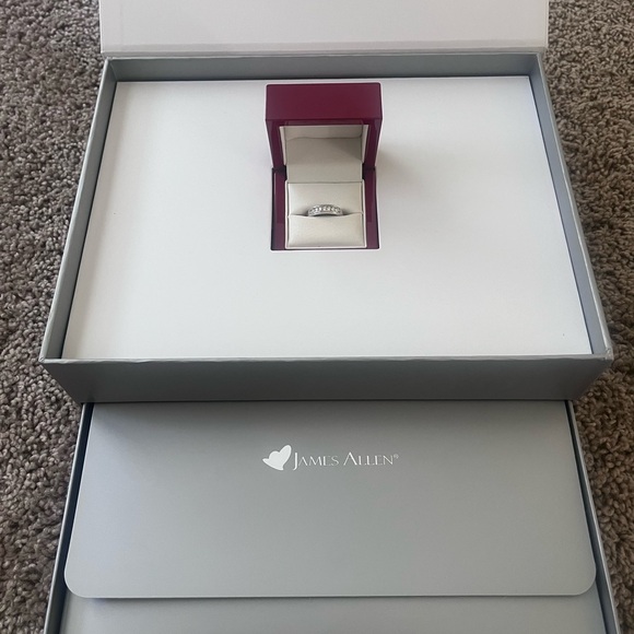 Men's white gold diamond ring size 9 brand new! James Allen - Picture 5 of 8